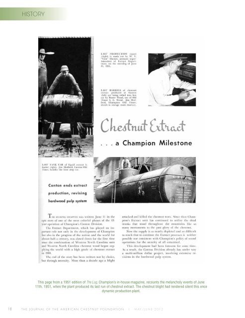 mAY/June 2012 - The American Chestnut Foundation