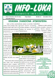 KRÃSNA VIANOÄNÃ ATMOSFÃRA - Obec LÃºka.sk