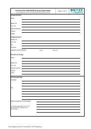 Technisches Datenblatt für Eigenerzeugungsanlagen - SWM Netze