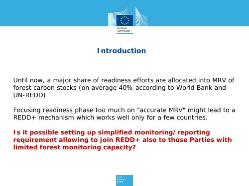 The REDD+ matrix: a pragmatic solution for countries with low ...