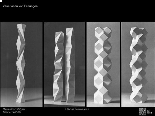 Vorlesung Faltwerke.pdf - Staatliche Akademie der Bildenden ...
