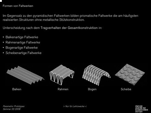 Vorlesung Faltwerke.pdf - Staatliche Akademie der Bildenden ...