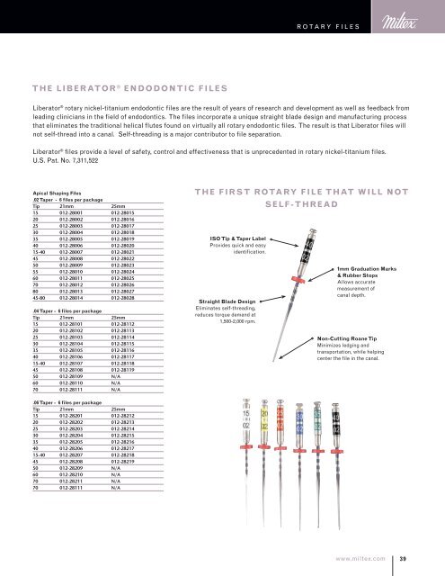 Catalog - Endodontics