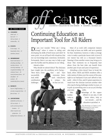 November/December - Southern Eventing and Dressage Association