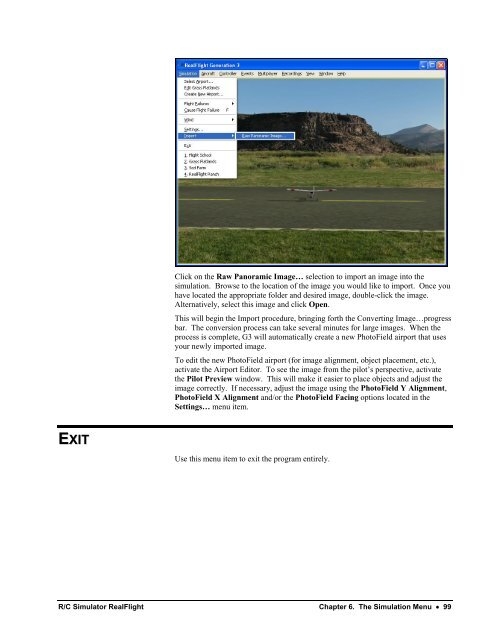 RealFlight G3 Manual - Great Planes Software Support