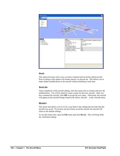 RealFlight G3 Manual - Great Planes Software Support