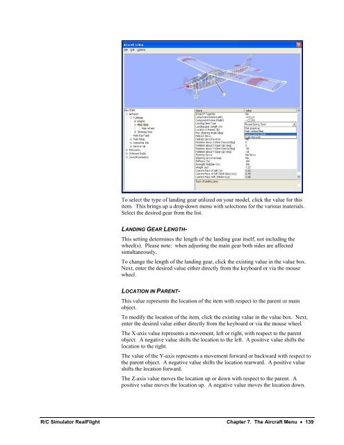 RealFlight G3 Manual - Great Planes Software Support