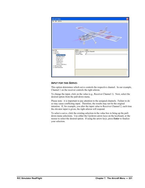 RealFlight G3 Manual - Great Planes Software Support