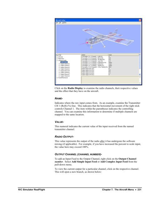 RealFlight G3 Manual - Great Planes Software Support