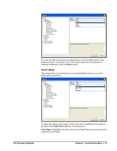 RealFlight G3 Manual - Great Planes Software Support