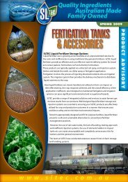 Fertigation Tank & Accessories Product Advisory - Sustainable ...