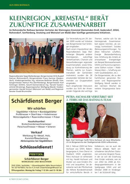 STADT GFÖHL DANKT - Stadtgemeinde Gföhl