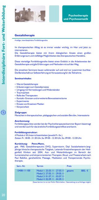 Medizinische Heiligenfeld - Akademie Heiligenfeld