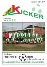 TuS Kicker August 2010 - TuS Kachtenhausen Kicker