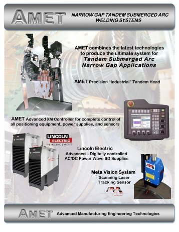 AMET Narrow Gap SAW - Automated Welding Systems