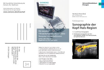 Sonographie der Kopf-Hals-Region - HNO-Klinik ...