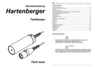 Betriebsanleitung Tech maxi - Hartenberger