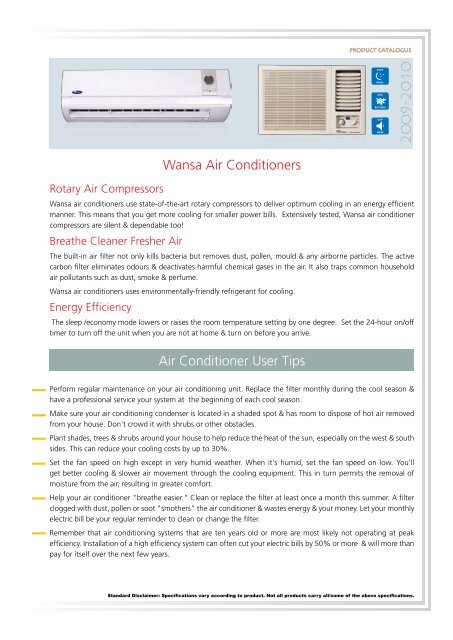 AIR CONDITIONERS - Wansa