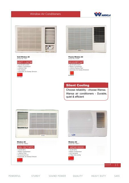 AIR CONDITIONERS - Wansa