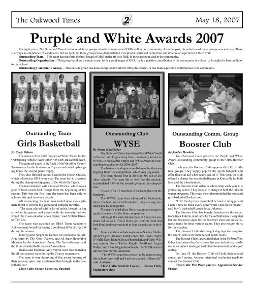 May 2007 - Special Senior Issue