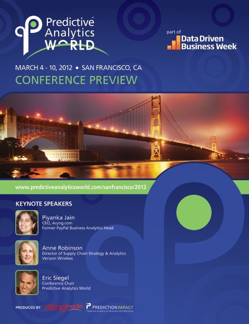 CONFERENCE PREVIEW - Predictive Analytics World