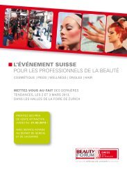 L'ÃVÃNEMENT SUISSE POUR LES PROFESSIONNELS DE LA BEAUTÃ - Beauty Forum
