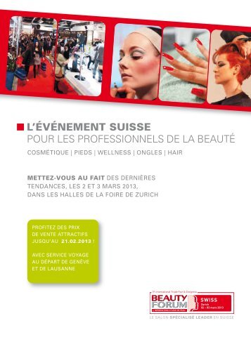 L'ÃVÃNEMENT SUISSE POUR LES PROFESSIONNELS DE LA BEAUTÃ - Beauty Forum