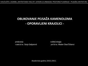 06_oporavljeni pejsazi - Arhitektonski fakultet