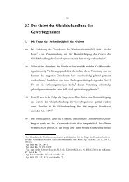 Â§ 5 Das Gebot der Gleichbehandlung der Gewerbegenossen