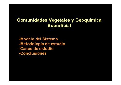 Comunidades Vegetales y GeoquÃ­mica Superficial ... - Larriestra