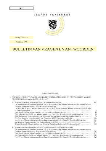 Tekst - Vlaams Parlement