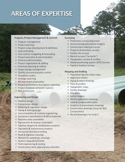 statement of qualifications pipeline, oil and gas services - Hatch Mott ...