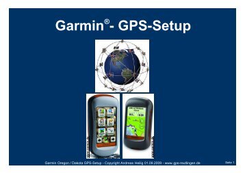 Garmin - GPS-Setup - GPS-Reutlingen