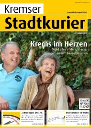 Stadtkurier - SPÃ Stadtorganisation Krems