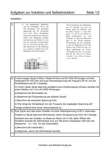 Induktion und Selbstind Aufg.pdf - Goethe Oberschule