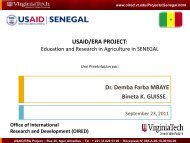 ERA/USAID PowerPoint Presentation - Outreach & International Affairs