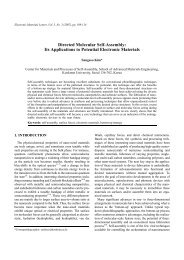 Directed Molecular Self-Assembly - Electronic Materials Letters