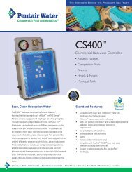 CS400 Backwash Controller.indd - Texas Aquatic Supply