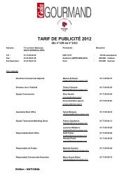 TARIF DE PUBLICITÉ 2012 - Les Tarifs de la Presse