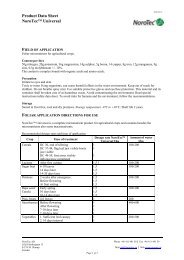 Product Data Sheet NoroTecâ¢ Universal - NoroTec AB