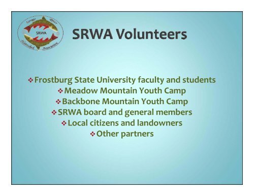 Savage River Watershed Association: Big Efforts of a Small Group