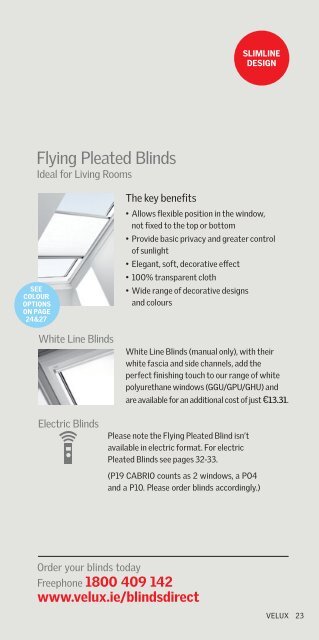 The VELUX Blinds collection