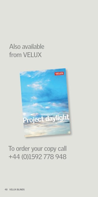 The VELUX Blinds collection