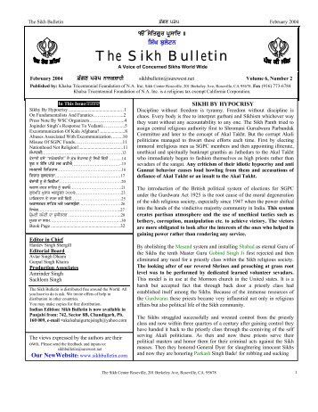 The Sikh Bulletin