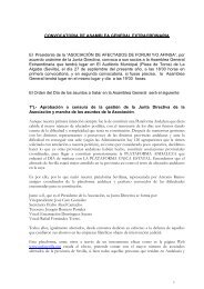 Convocatoria de asmblea general extraordinaria ... - pafasevilla.org