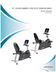 R1 / R3 RECUMBENT LIFECYCLE® EXERCISE BIKES - Life Fitness