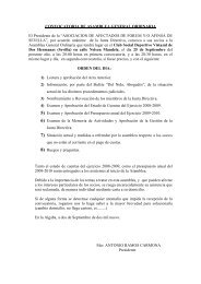 convocatoria de asamblea general ordinaria - pafasevilla.org