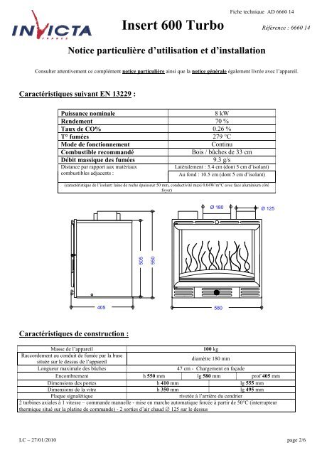 505 550 Fiche technique A