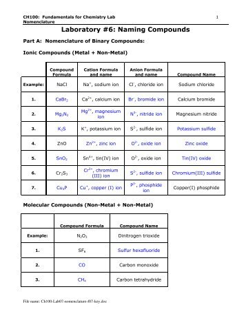 Ch100-Lab06-nomenclature-f07-key