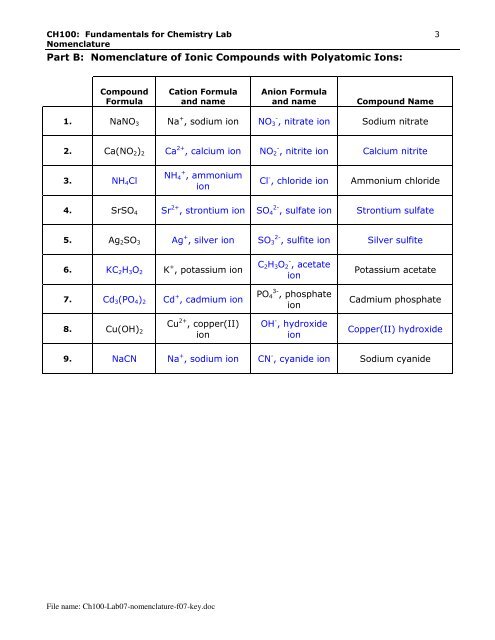 Ch100-Lab06-nomenclature-f07-key